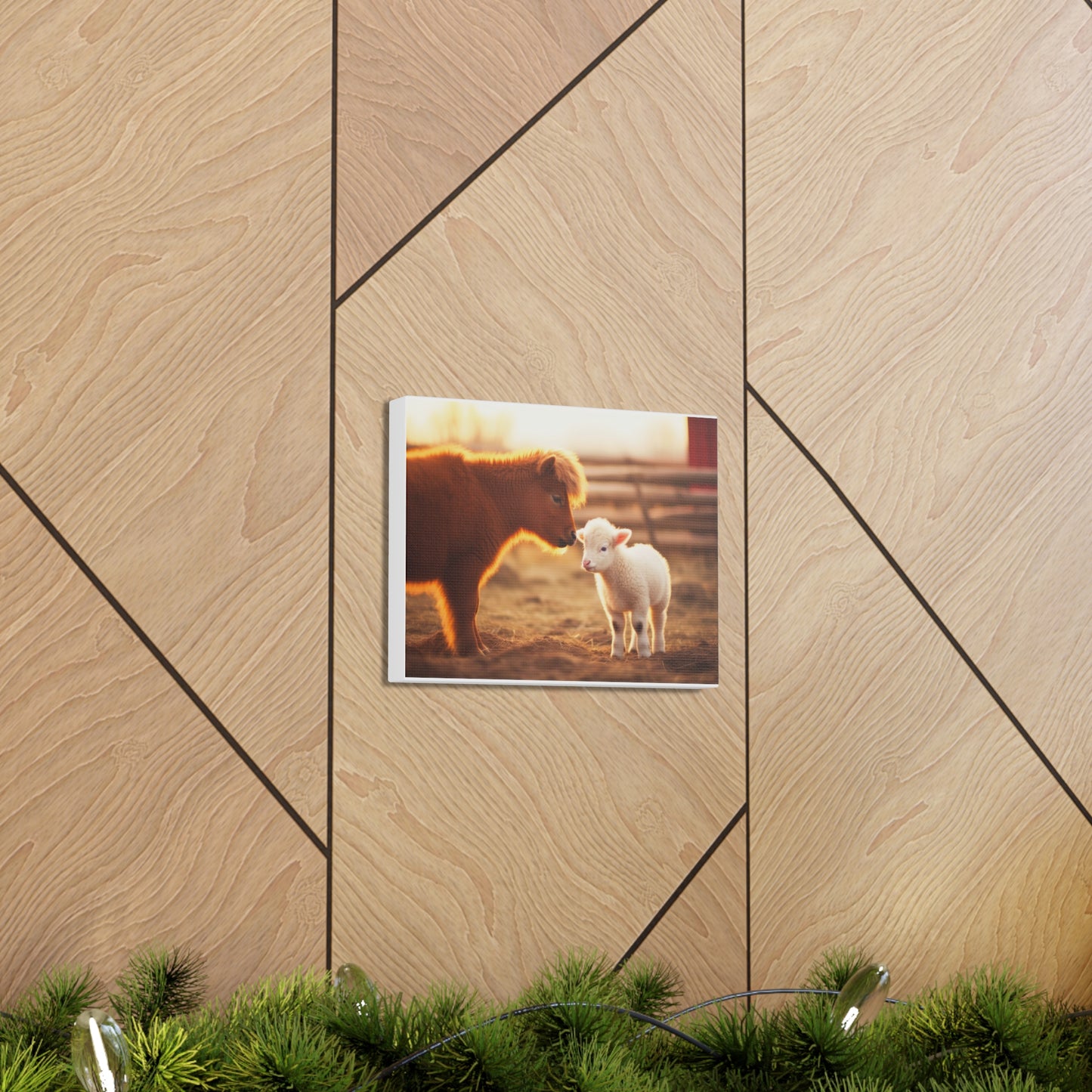 Barn Yard Buddies 10" x 8" Canvas Print