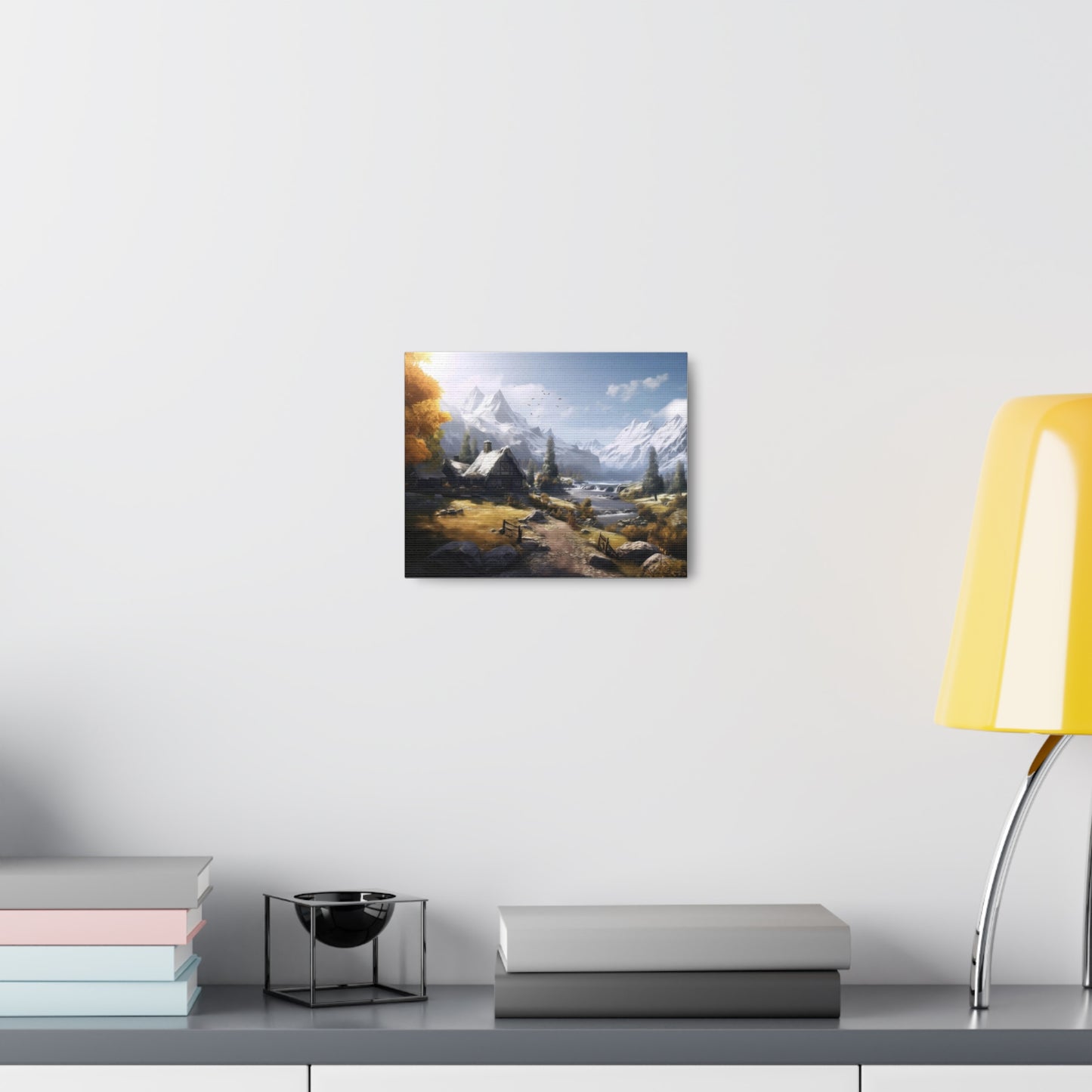 Cottage in the Mountain 10" x 8" Print Canvas