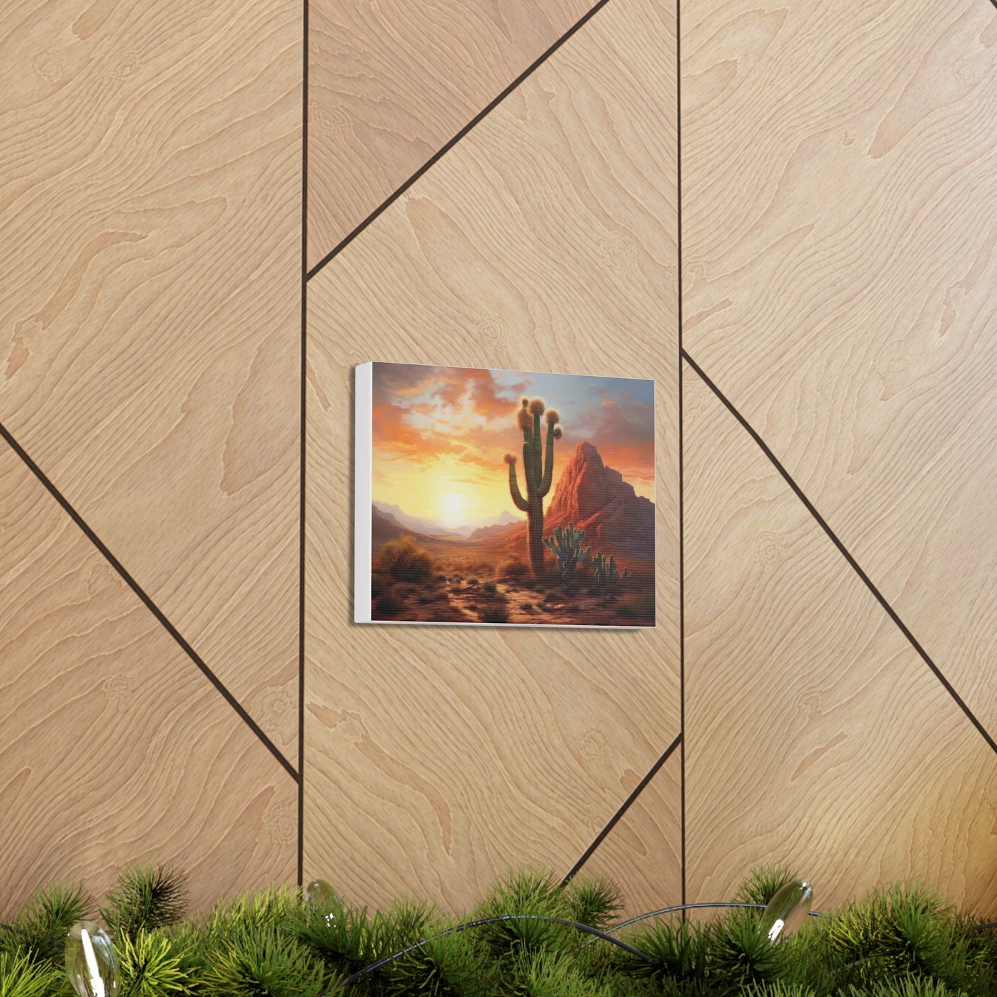 Prickly Pear in the Sun 10" x 8" Canvas Print