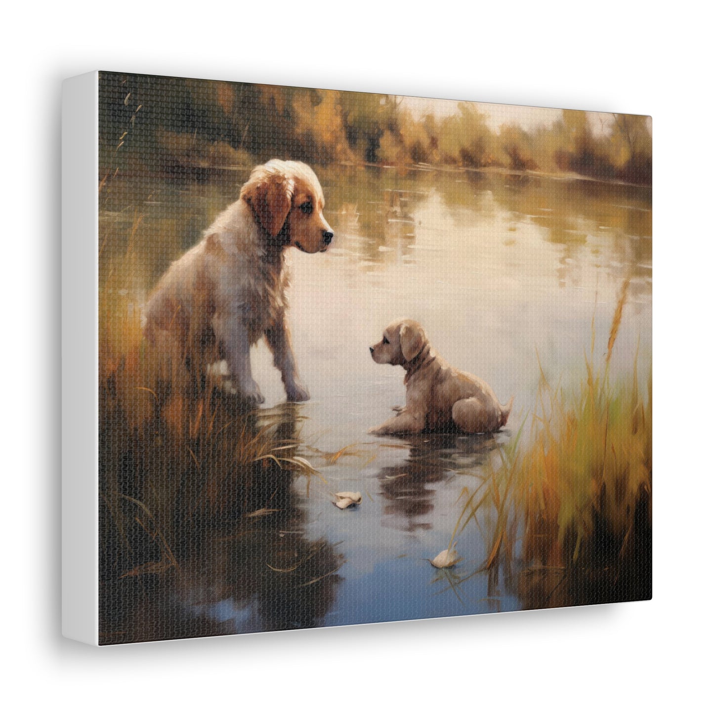 Brothers in Playtime 10" x 8" Canvas Print