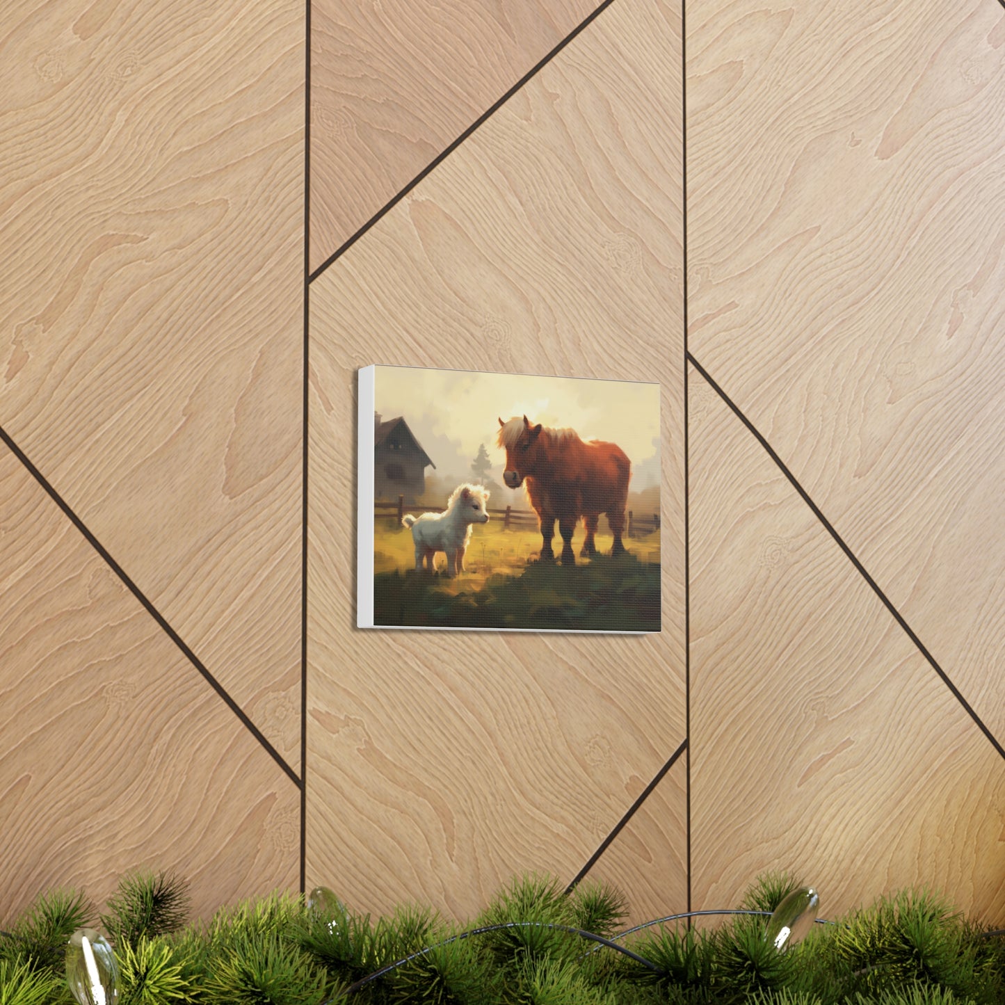 Barn Yard Buddies #2 10" x 8" Canvas Print