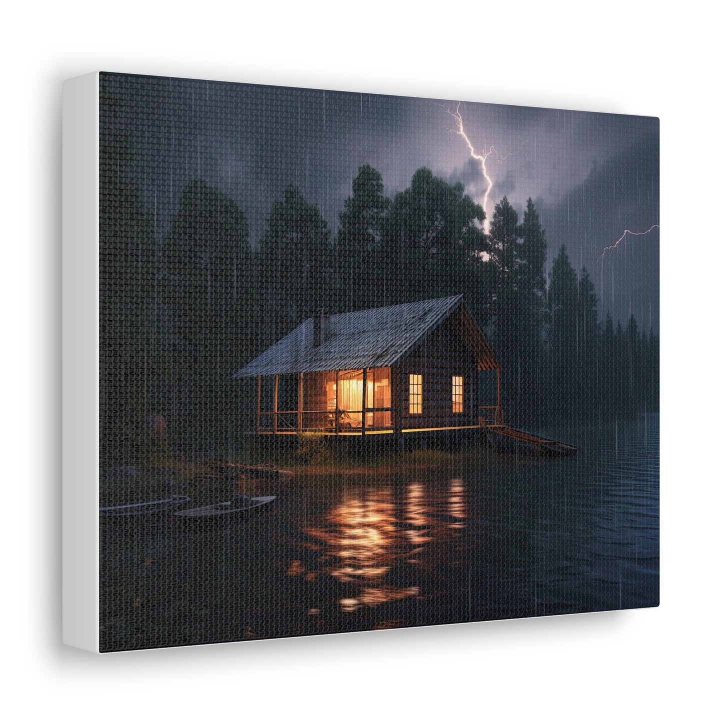 Stormy Night 10" x 8" Canvas Print