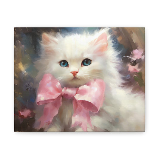 Cutest Kitten Out There 10" x 8" Canvas Print